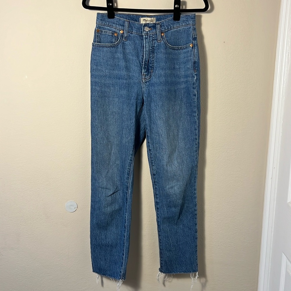 Madewell Women's Perfect Vintage Jean in Earlside Wash Raw Hem Edition S…